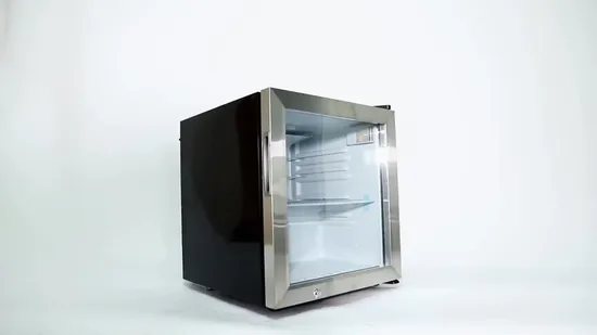 Kleiner Gefrierschrank mit Glastür, vorne offener Mini-Display-Gefrierschrank