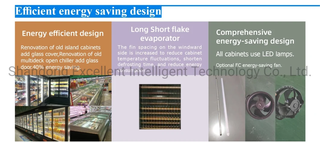 Supermarket Service Counter Refrigerated Showcase Meat Refrigerator Glass Door Deli Display Chiller Freezer