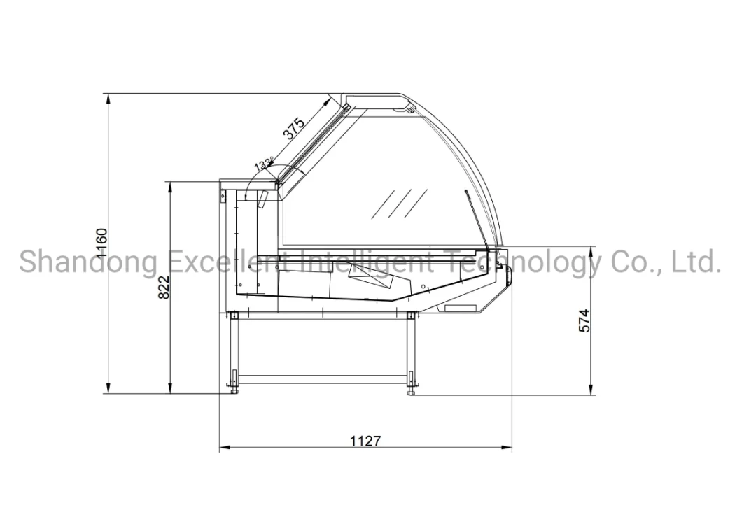 Sdeitec Butcher Shop Service Counter Deli Display Case Meat Freezer