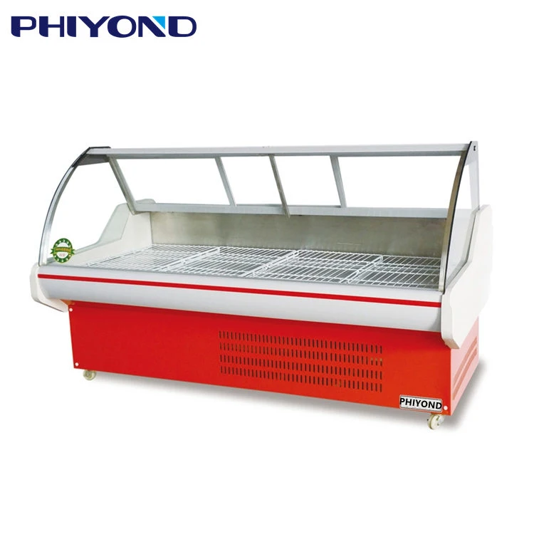 Phiyond Ssg-a Supermarket Meat Beef Seafood Display Freezer Deli Showcase Meat Fridge